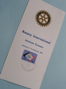 ROTARY International Institute Cenaem Antwerp 7 - 9 February 1975 ( Zie Foto ) 8-2-75 Antwerpen ! - 1971-1980