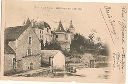 France &  Circulated, Chateau De Verteuil, Ruffec, Para Coimbra Portugal 1903 (15) - Ruffec