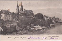SUISSE,HELVETIA, SCHWEIZ,SWISS,SWITZERLAND ,BASEL,BALE,CARTE ANCIENNE AVEC TIMBRE 1903 - Basel