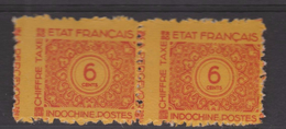 INDOCHINE  ERROR PERF SHIFTED   SCOTT N°J78 * *MNH  Réf  59 M - Unused Stamps