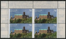 ALEMANIA/ GERMANY/ DEUTSCHLAND-EUROPA-CEPT 2017.-TEMA:"CASTILLOS -CASTLES -SCHLÖSSER".- SERIE De 1 V. En BLOC De 4 - 2017