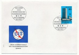 SUISSE - Enveloppe FDC - Union Internationale Des Télécommunications - 1973 - Dienstzegels