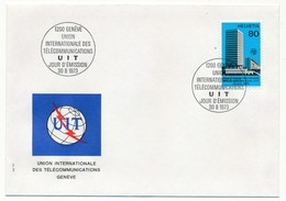 SUISSE - Enveloppe FDC - Union Internationale Des Télécommunications - 1973 - Officials