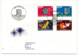 SUISSE - 5 Enveloppes FDC - Organisation Mondiale De La Propriété Industrielle - 1982 - Dienstmarken