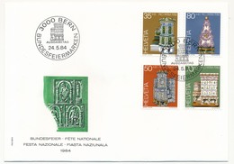 SUISSE - 5 Enveloppes FDC - Fête Nationale 1984 - Bundesfeir - Bern - 24/05/1984 - FDC