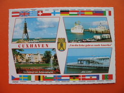 Cuxhaven.Um Die Ecke Geht Es Nach Amerika.Flags - Cuxhaven