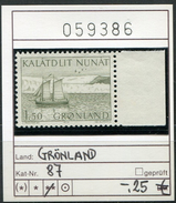 Grönland - Greenland - Le Groenland - Michel 87 -  ** Mnh Neuf  Postfris - - Neufs