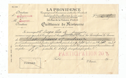 Quittance De Ristourne , LA PROVIDENCE , Montmorillon ,1931  , Frais Fr : 1.55 Euros - 1950 - ...