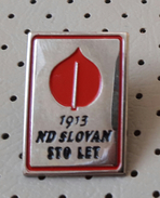 SLOVENIA Pin Football Club ND SLOVAN 1913 100 Years - Calcio