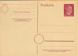 Drittes Reich 1944 Ganzsache Mi P 314 I [280517KIV] - Cartes Postales