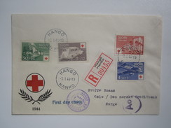 1944 FINLAND RED CROSS FDC COVER - Lettres & Documents