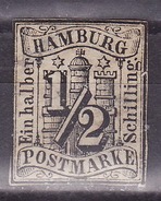 HAMBURG  1859  Mi 1 Wz 1 (*) - Hambourg