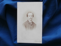 Photo CDV E. Rabending - Wien - Portrait Nuage Homme  Ca 1865 L312 - Old (before 1900)