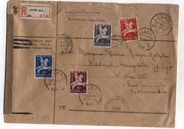 Netherlands/Austria CENSORED REGISTERED COVER HORSES 1947 - Lettres & Documents