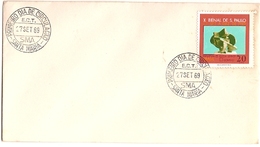 Brazil & Marcofilia, X Biennial Of Arts Of São Paulo, Santa Maria 1969 (897) - Storia Postale