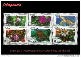 USADOS. CUBA. 2014-44 PROTECCION DE LA FAUNA & FLORA CUBANAS - Oblitérés