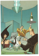 CPM Illustrateur ZACOT Agence Delcourt Menu Serveur Champagne Carte à Pub - Zacot, Fernand