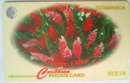 EC$10 Ginger Lilies 138CDMA  With Slash C/n - Dominica