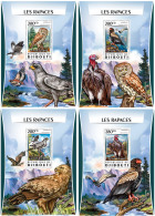 DJIBOUTI 2016 ** Birds Of Prey Raubvögel Greifvögel Rapaces 4S/S - OFFICIAL ISSUE - DH1721 - Eagles & Birds Of Prey