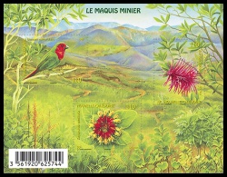 Nouvelle-Calédonie 2014 - Oiseaux, Fleurs, Le Maquis Minier - BF Neufs // Mnh - Neufs