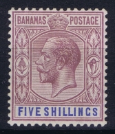 Bahamas: SG 124 Mi Nr 86 MH/* Falz/ Charniere  1924 - 1859-1963 Crown Colony