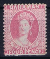 Bahamas: SG 26 Dull Rose Wmk CC  Perfo 12,5   Not Used (*) SG - 1859-1963 Colonia Britannica