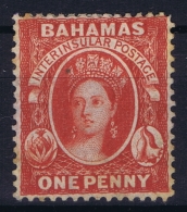 Bahamas: SG 33 Scarlet Wmk CC  Reversed  Perfo 14   Not Used (*) SG - 1859-1963 Colonia Británica