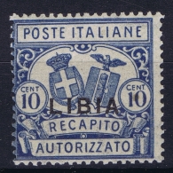 Italy Libia  Sa 2 Recapito Autorizzato Postfrisch/neuf Sans Charniere /MNH/**  1929 Dent 14 - Libië
