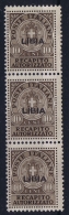 Italy Libia  Sa 3 Recapito Autorizzato Postfrisch/neuf Sans Charniere /MNH/**  1941 Strip Of 3 - Libyen