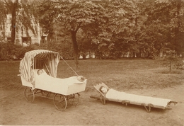 ANDERLECHT-ECOLE JARDIN -CURE DE REPOS DES PETITS DEBILES-PHOTOGRAPHIE ORIGINALE AYANT SERVI A L'EDITEUR - Anderlecht