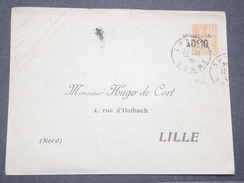 FRANCE - Entier Postal A Usage Commerciale Pour Lille En  1909 , Type Mouchon Surchargé - L 8126 - Enveloppes Repiquages (avant 1995)