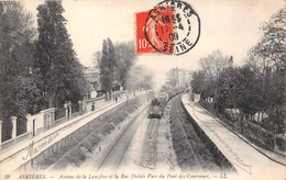 92-ASNIERES- AVENUE DE LA LAUZIERE ET LE RUE DUBOIS VUES DU PONT DES COURONNES - Asnieres Sur Seine