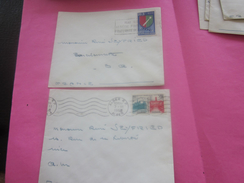 France(ex-Colonie Française)Algérie 1950-62-  2 Lettres & Document OMEC-Flamme(Timbre De Collection)ALGER- BARCELONNETTE - Covers & Documents