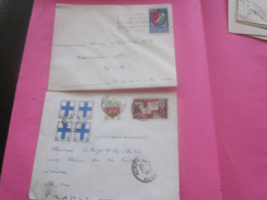 France(ex-Colonie Française)Algérie 1950-62-  2 Lettres & Document OMEC-Flamme(Timbre De Collection)ALGER -BARCELONNETTE - Covers & Documents