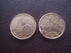 2016 Lithuania Litauen 1 Euro - Cent - Aus Rolle - 1 Münzen 2016 !!! FROM MINT ROLL UNC - Litouwen