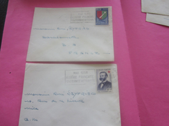 France(ex-Colonie Française) Algérie 1950-62- 2 Lettres & Document OMEC-Flamme(Timbre De Collection)ALGER- BARCELONNETTE - Covers & Documents