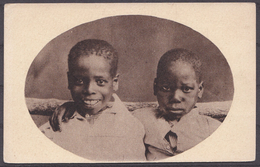 BELGISCH  CONGO ,  DEUX  AMIS  ,  TWEE  VRIENDEN ,  OLD  POSTCARD - Congo Belge