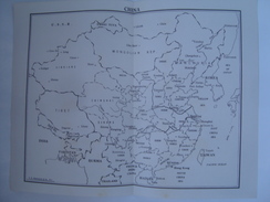 CHINA MAP - CHINA 1950 APROX. C. S. HAMMOND & CO. 28X21,5 CM. FRENCH INDOCHINA. - Wereld