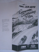 TWA'S AIR-AUTO. EUROPEAN SIGHTSEEING PLAN. TWA VIA AAA - 1952 APROX. 8 PAGES. AMERICAN AUTOMOBILE ASSOCIATION. - Advertenties