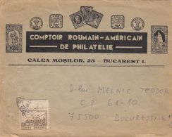 ROMANIAN-AMERICAN  PHILATELIC SOCIETY HEADER, CHALET STAMP ON OLD COVER, 1993, ROMANIA - Storia Postale