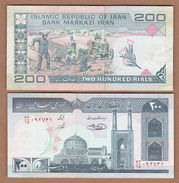 AC - IRAN 200 RIALS 1982 MOSQUE TRACTOR FARMERS PEASANT UNCIRCULATED - Iran