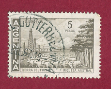 Argentina - 5 Pesos - 1969 - Used Stamps