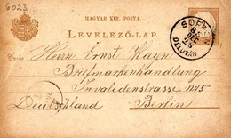 Hungary Card Sopron>Berlin 1888 ... AH763 - Lettres & Documents