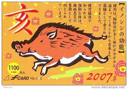 Télécarte JAPON * ZODIAQUE * COCHON (534) PIG Japan Phonecard Telefonkarte * STERNZEIGEN * HOROSCOPE - Zodiaque