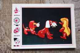 Hedgehog, Dog Puppies  Toys - Old USSR Postcard - 1970s -playing Toy - Giochi, Giocattoli