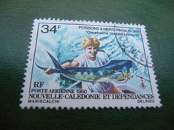 TIMBRE    CALEDONIE   POSTE  AERIENNE    N  202    COTE  1,25  EUROS  OBLITERE - Used Stamps