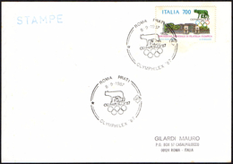 OLYMPIC - ITALIA ROMA 1987 - OLYMPHILEX ´87 - ANNULLO 8.09.1987 - CARD IMOS - Sommer 1988: Seoul