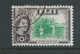 Fiji 1962 QEII 10 Shilling Sugar Cane Definitive FU - Fiji (...-1970)