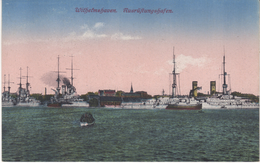 D001,RAR,Top Kolorierte AK,Wilhelmshaven,Kriegsschiffe,Ausrüstungshafen,1.WK - Wilhelmshaven