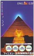 Carte Prépayée  Japon *  Egypte (304) SPHINX * PYRAMIDE * KARTE EGYPT Related  * Ägypten PREPAID CARD Japan * - Paysages